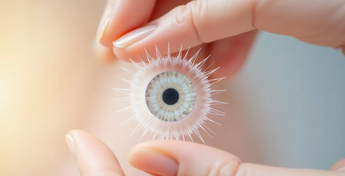 Symbolische Darstellung der Augenwinkelstabilisierung