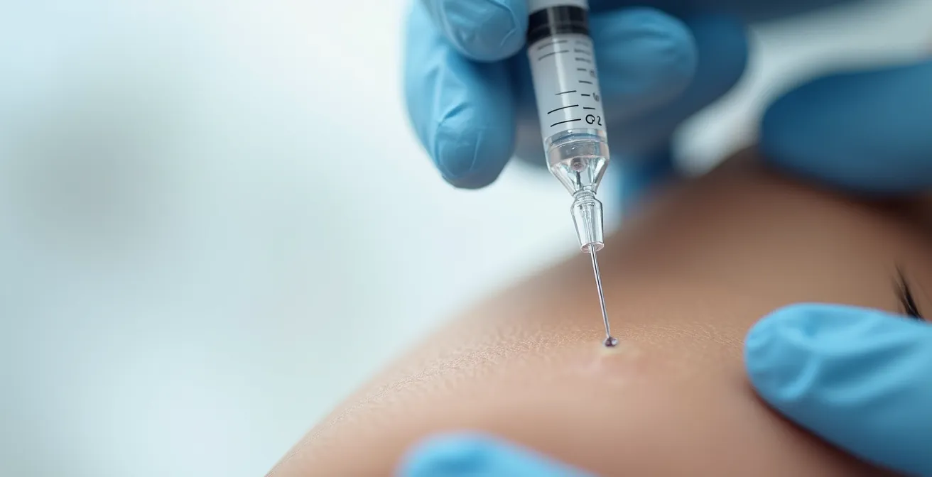 Moderne Botox-Injektionstechnik für natürliche Ergebnisse