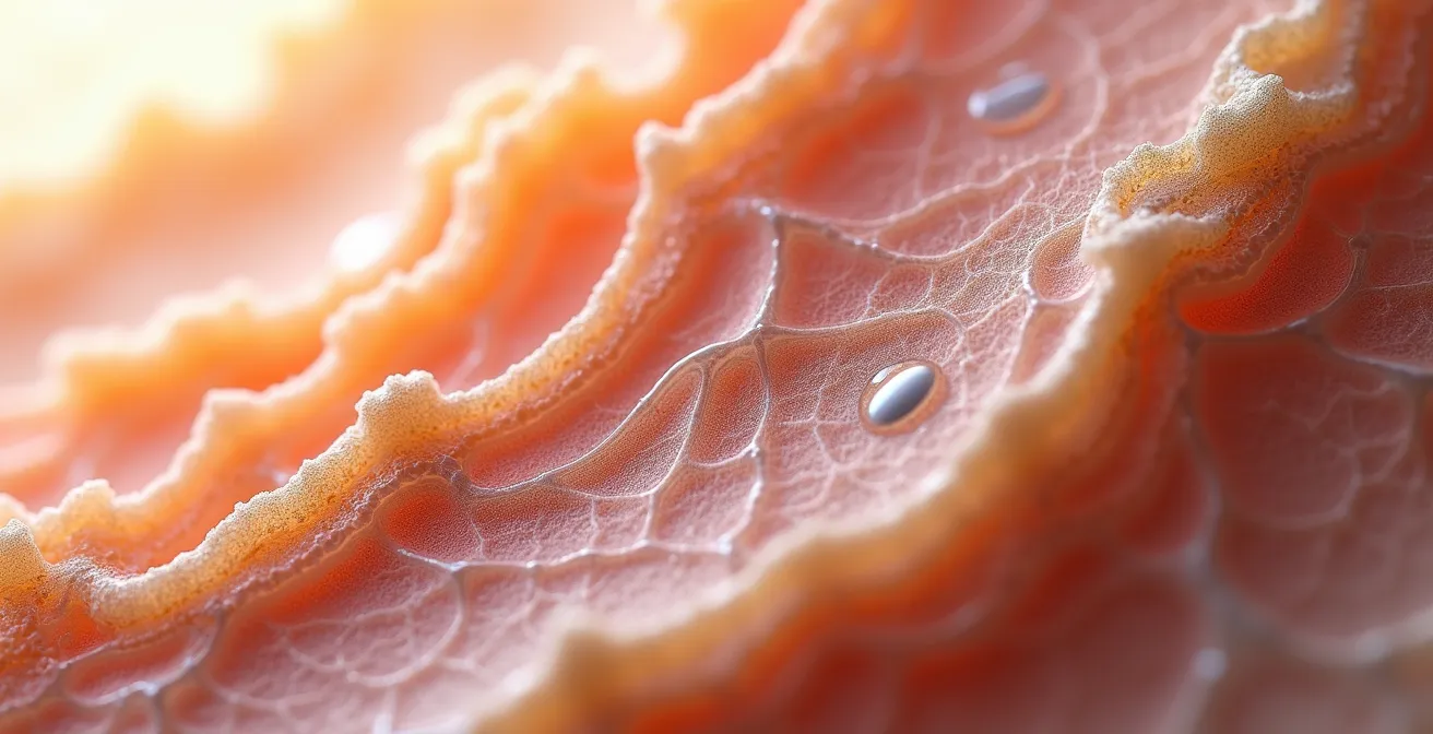 Anatomische Darstellung der Hautschichten mit SMAS-Ebene beim Facelift