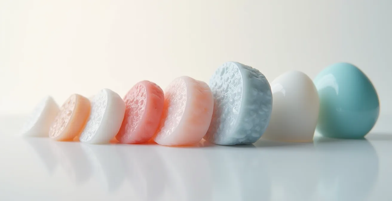 Visuelle Darstellung der vier Baker-Stadien bei Kapselfibrose