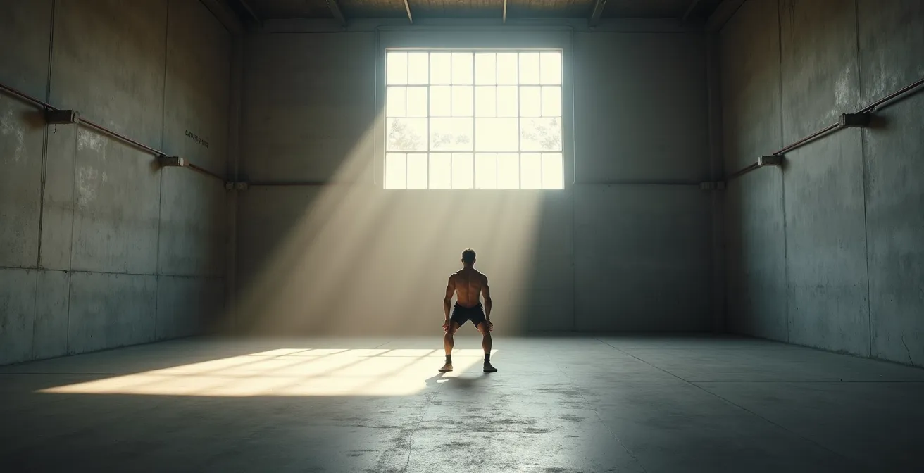 Minimalistische Darstellung eines metabolischen Gleichgewichts durch Krafttraining