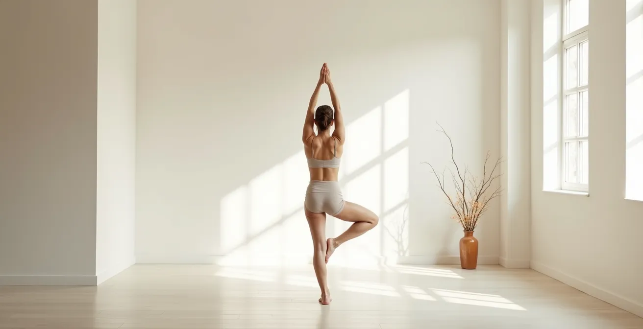 Person führt therapeutische Übung in ruhigem Raum aus